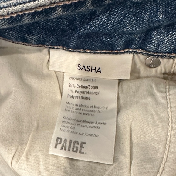 Paige Sasha Cuffed Light-Mid Wash Jeans - Picture 6 of 11
